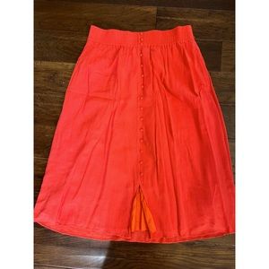 WORN ONCE MADEWELL MIDI SKIRT